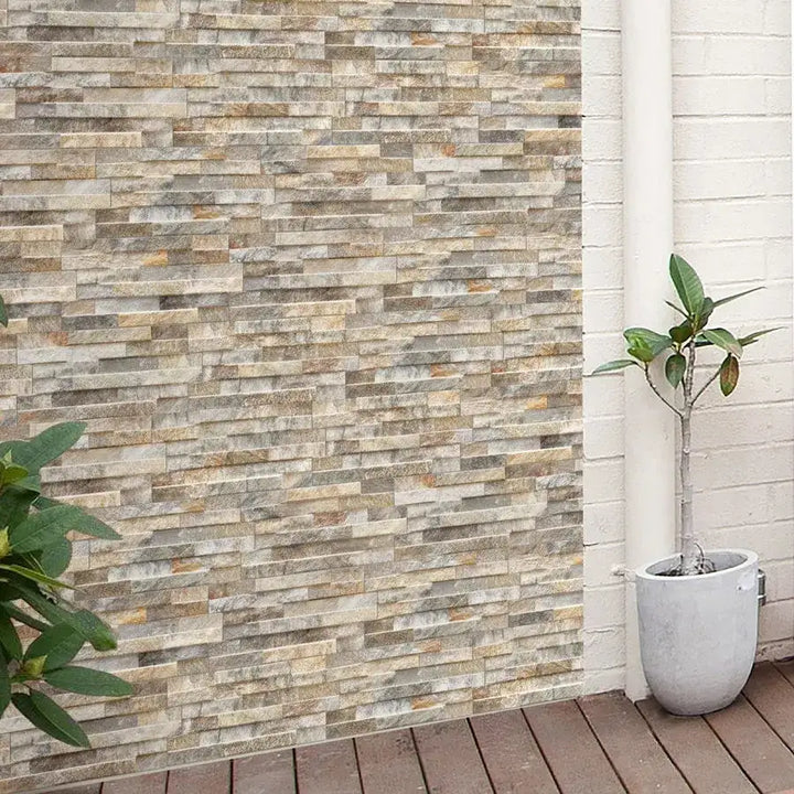 desert split face effect Italian porcelain wall tiles