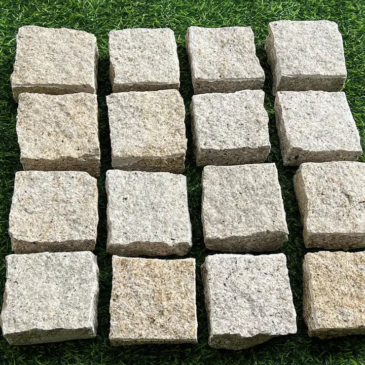 granite setts cropped yellow colour